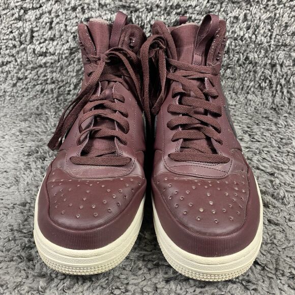 Nike Court Vision Winter Burgundy Mid Top Sneakers DR7882-600 Sz 13 - Picture 6 of 8